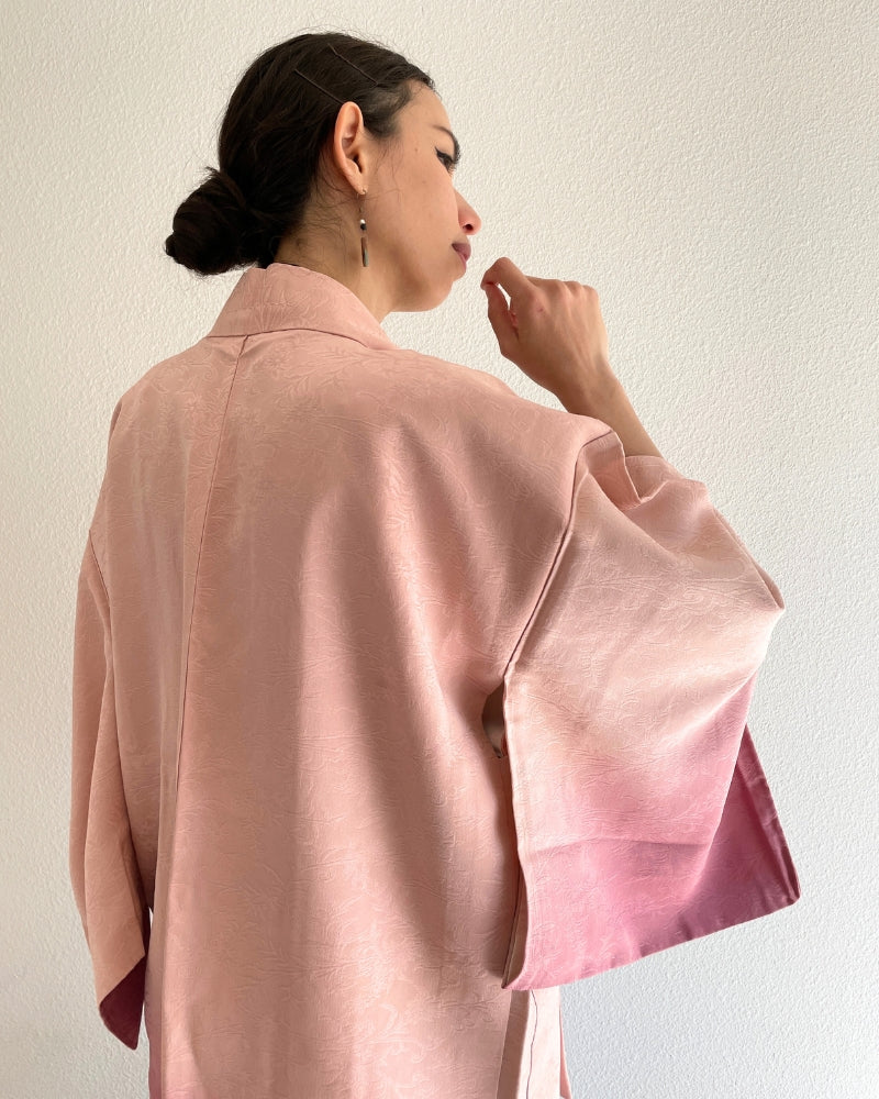 Pink Gradation Haori Kimono Jacket