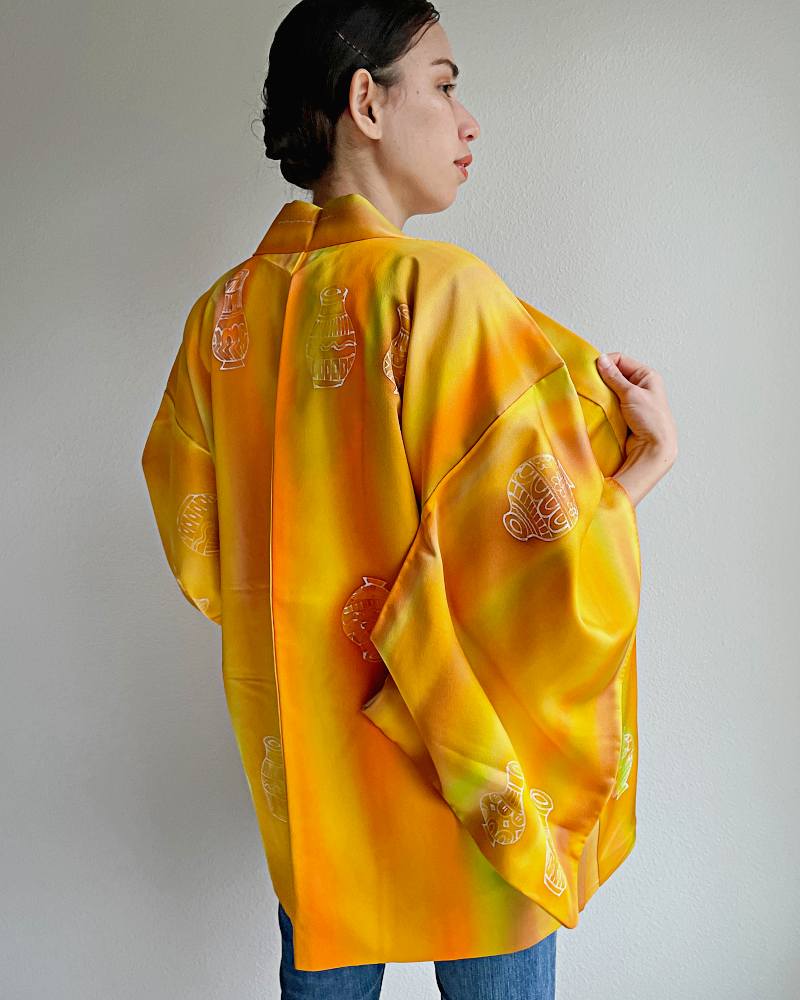 Mandarin Elegance Vessel Haori Kimono Jacket