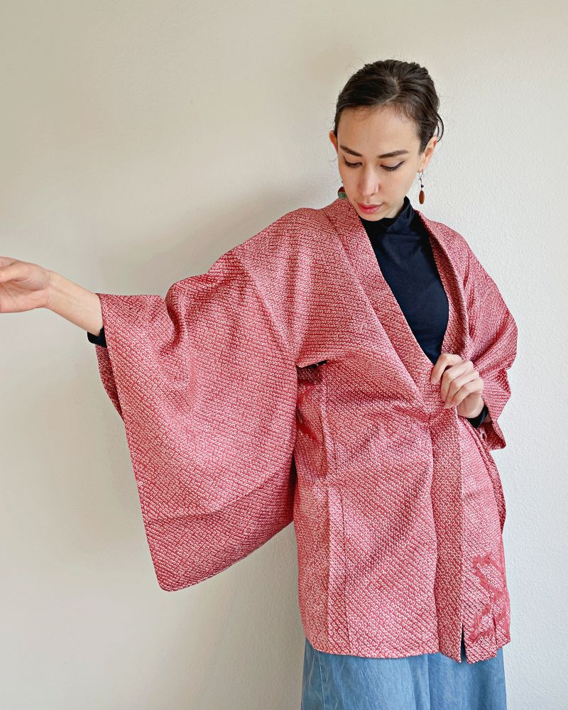 Flower Shadow Shibori Jacket