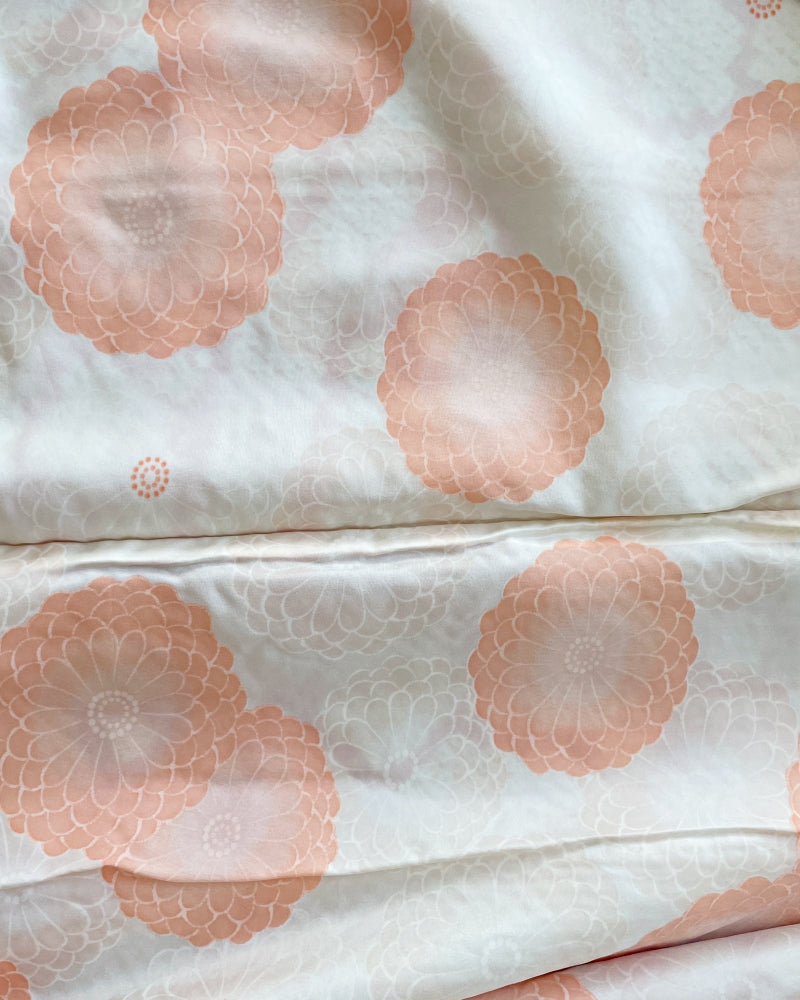 Geometric Cherry Blossom Branch Shibori Haori Kimono Jacket