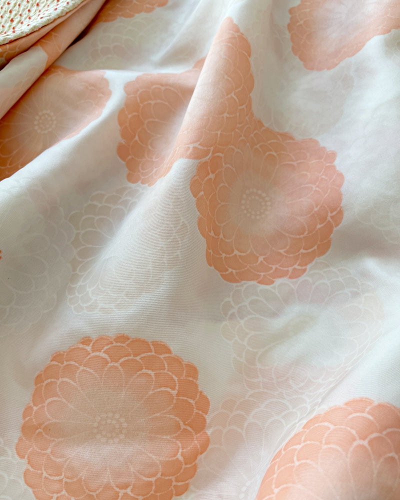 Geometric Cherry Blossom Branch Shibori Haori Kimono Jacket