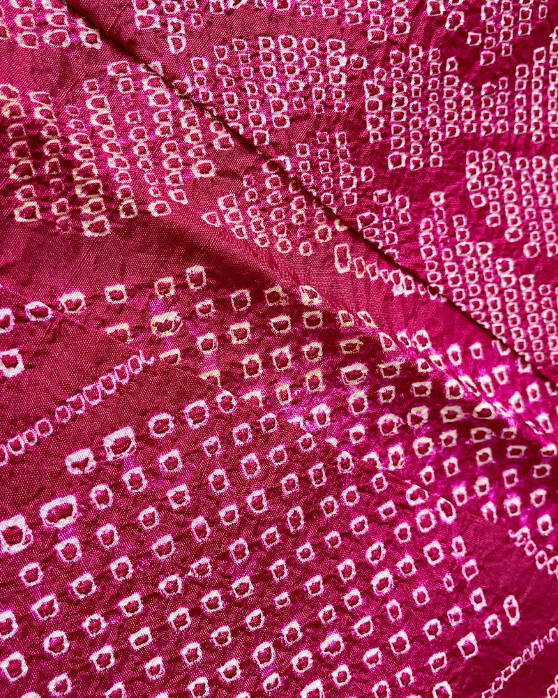 Swirly Petals Shibori Vintage Haori Kimono Jacket