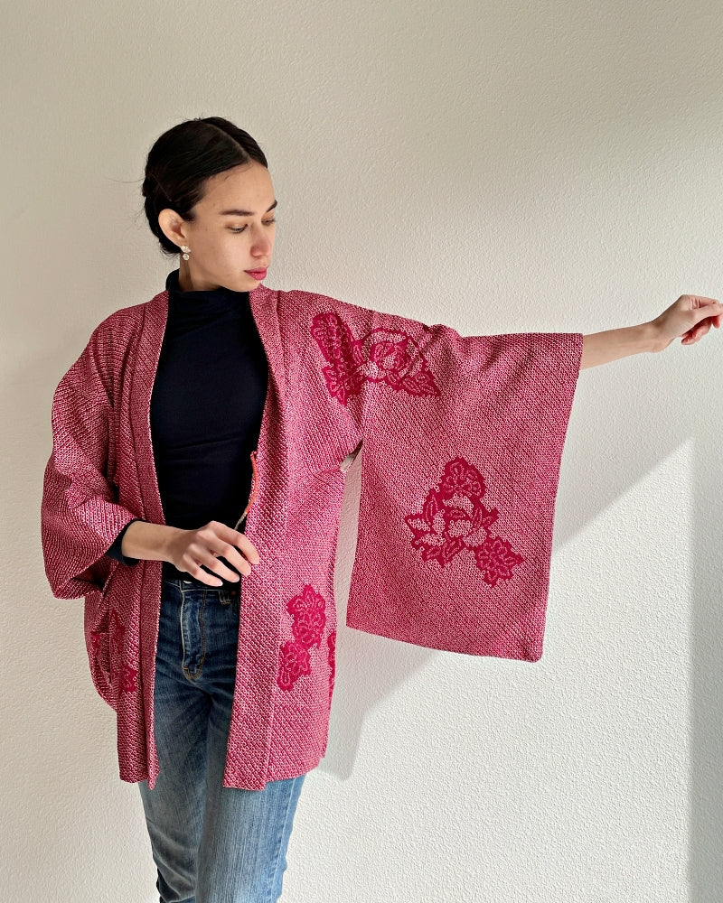 Lovely Shibori Haori Kimono Jacket
