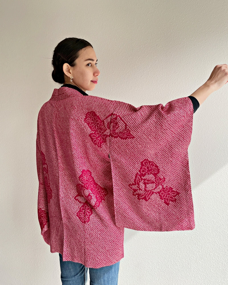 Lovely Shibori Haori Kimono Jacket