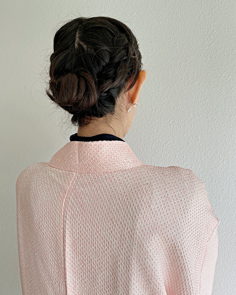 Glowing Wave Pattern Shibori Haori Kimono Jacket