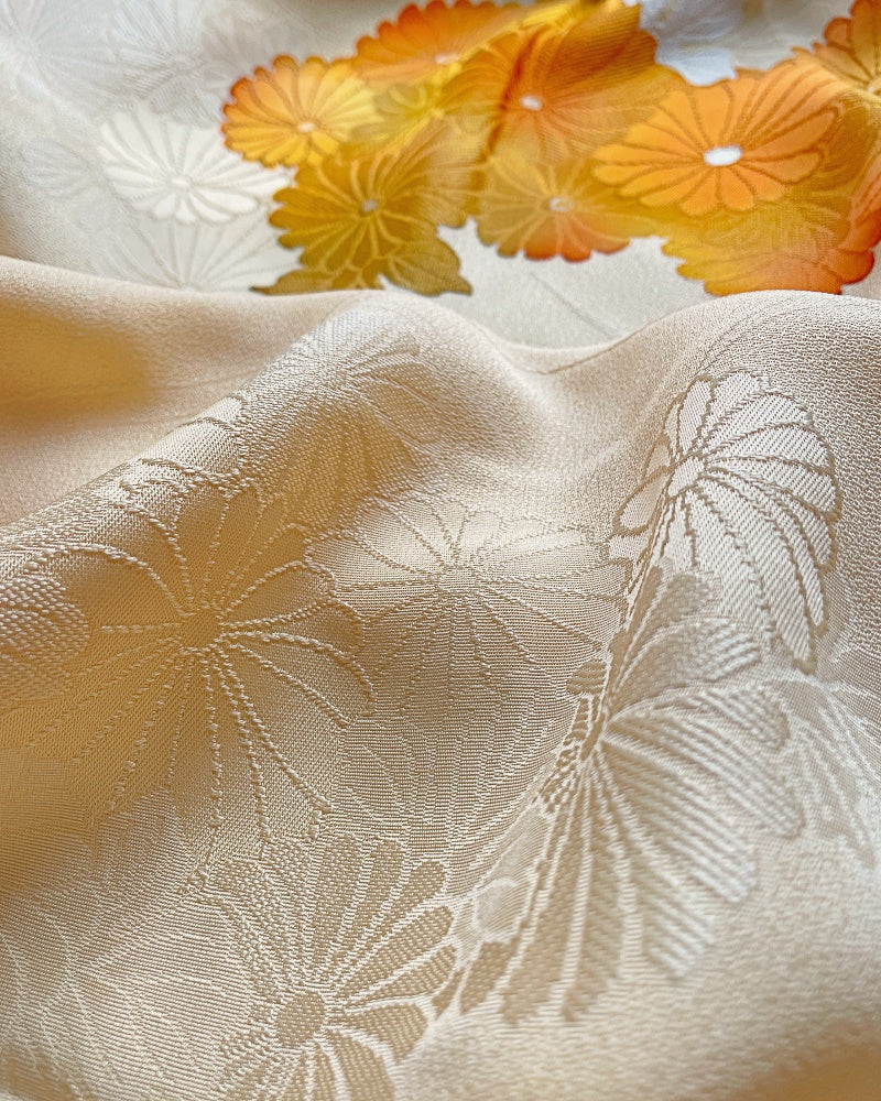 Yellow Chrysanthemum Haori Kimono Jacket