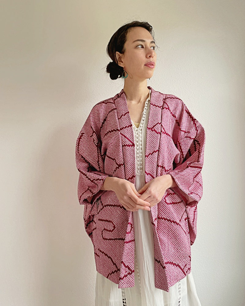 Men Wave Motif Yukata Kimono Robe -  Israel