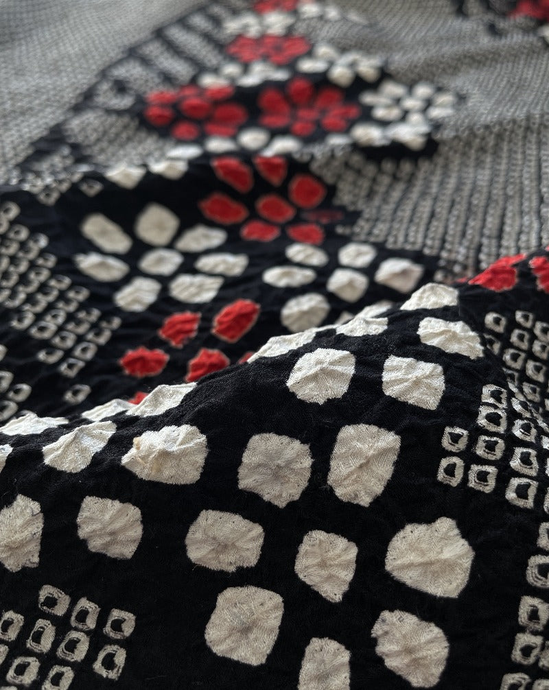 Modern Flower Shibori Haori Kimono Jacket