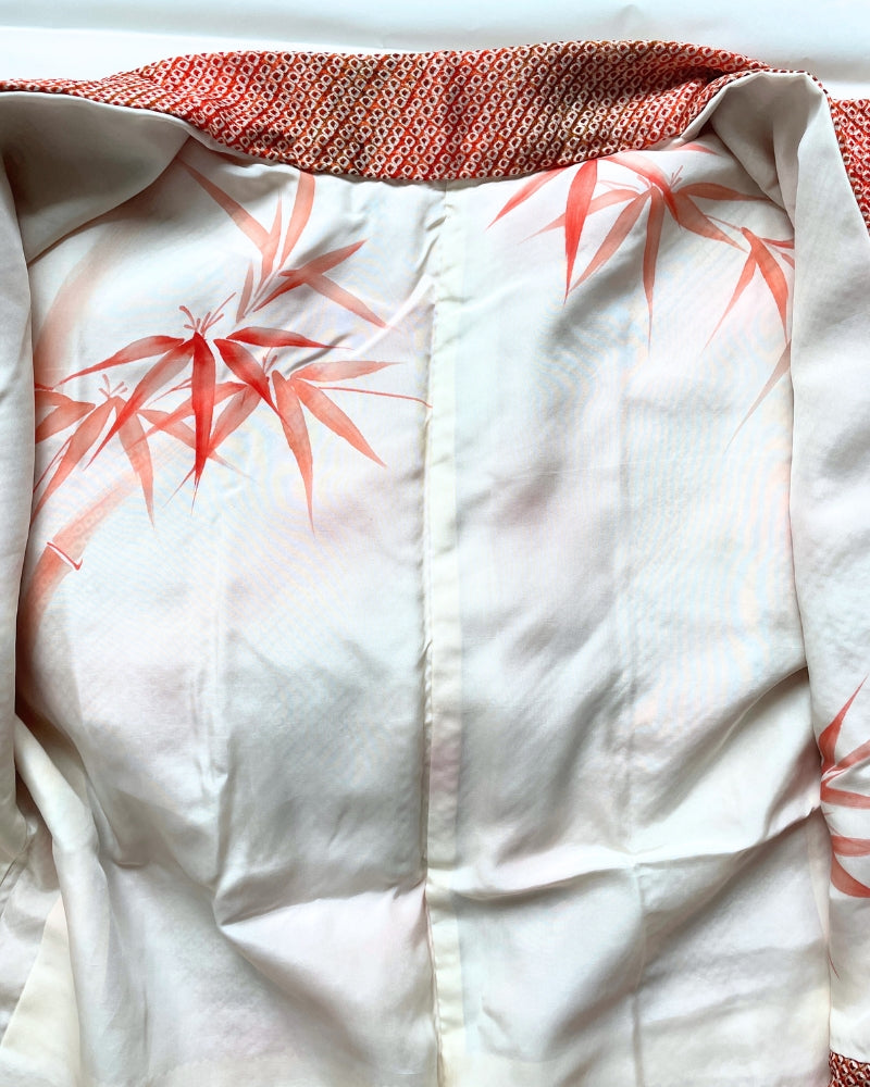 Geometry Camellia Shibori Haori Kimono Jacket