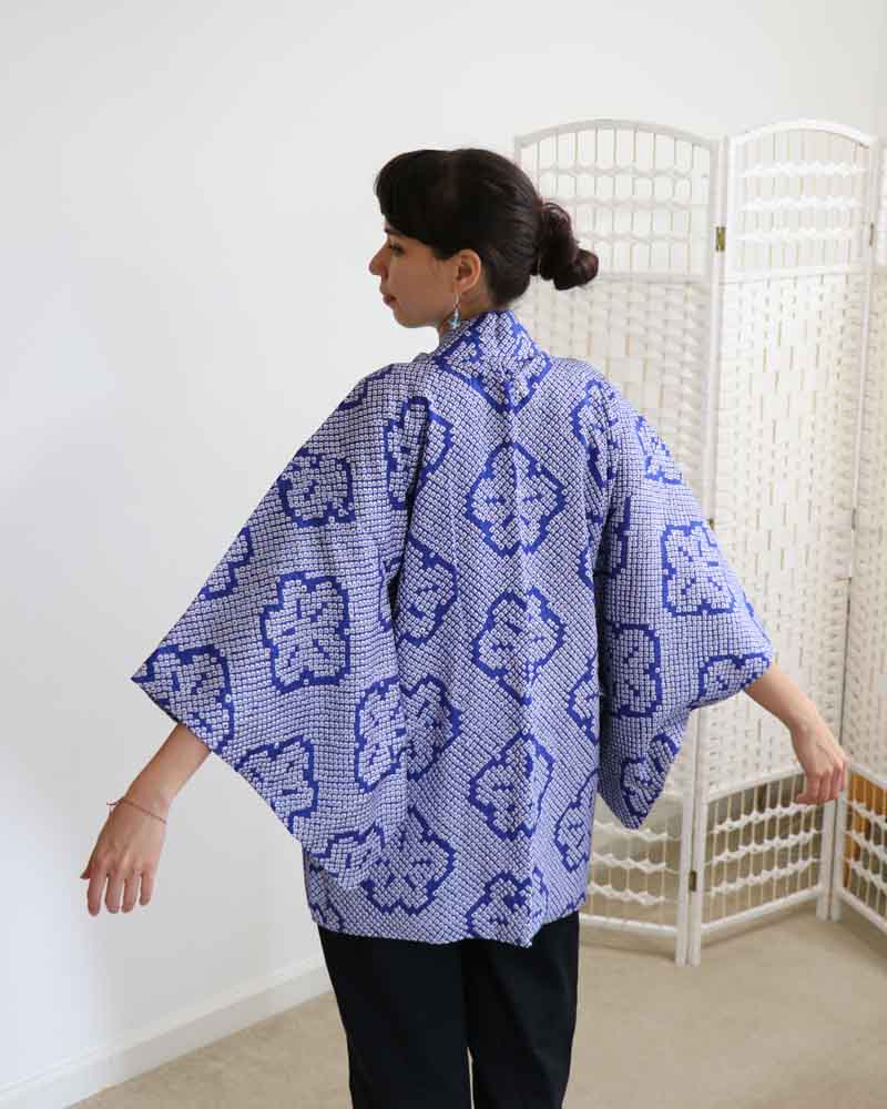 Night Blue Haori Kimono Jacket