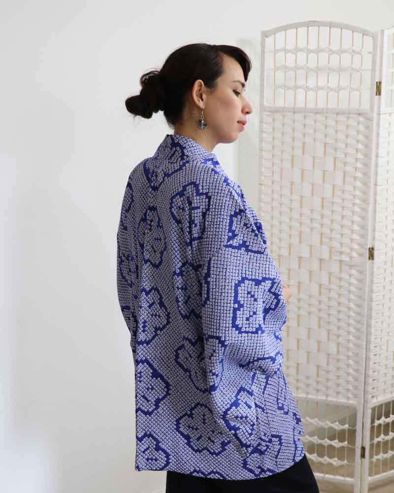 Night Blue Haori Kimono Jacket