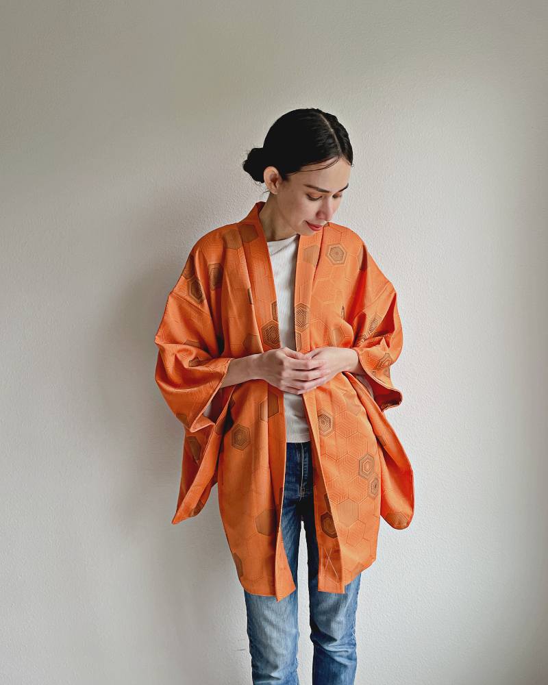 Amber Shell Symphony Haori Kimono Jacket