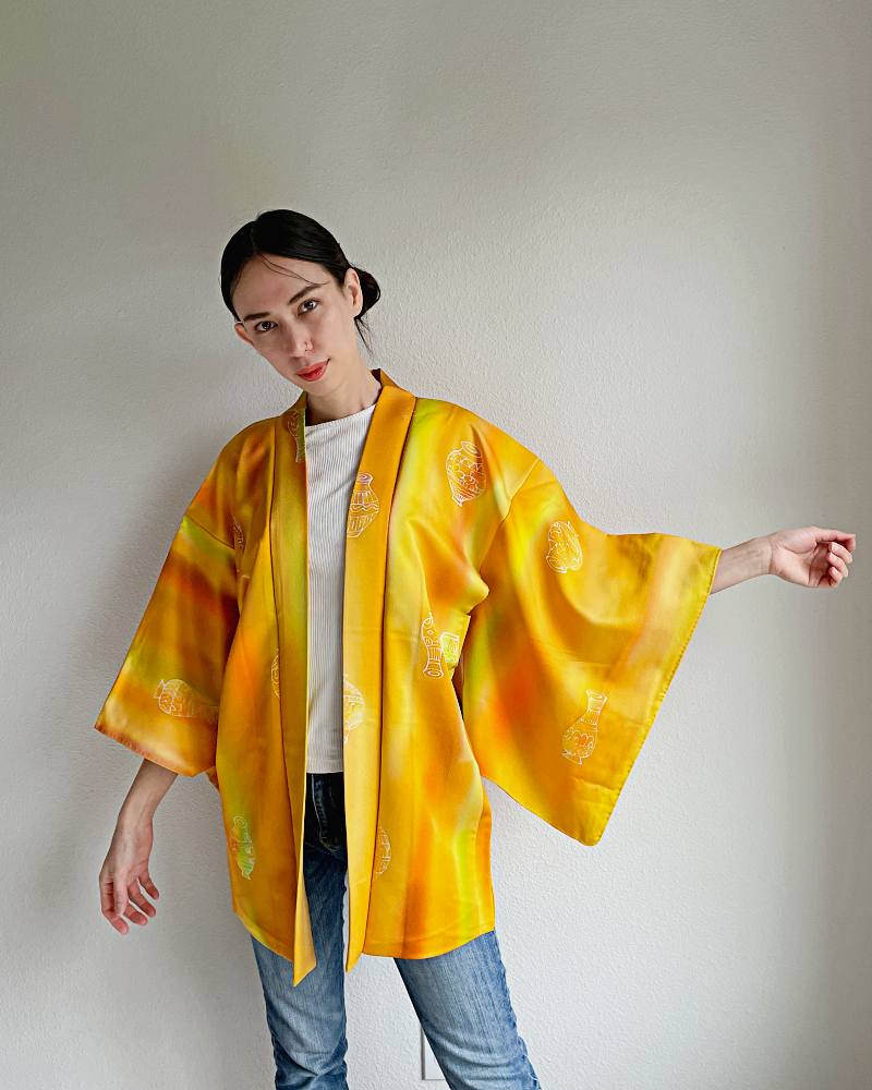 Mandarin Elegance Vessel Haori Kimono Jacket