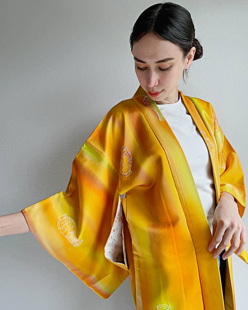 Mandarin Elegance Vessel Haori Kimono Jacket