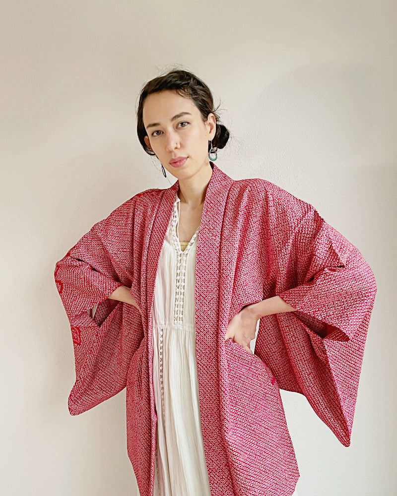 Kimono Zen Akaguro Haori Kimono Jacket