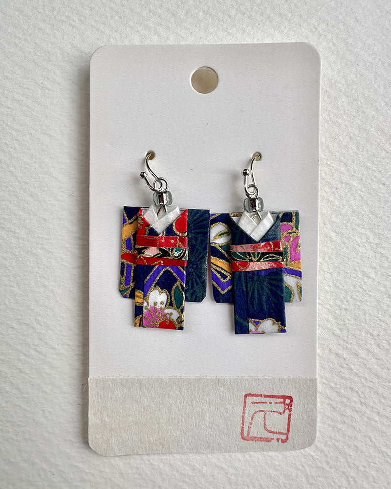 Origami Jewelry/ Origami Earrings/ Kimono accessory/ Kimono Jewelry/Origami Yukata Jewelry/ Yukata/ 着物