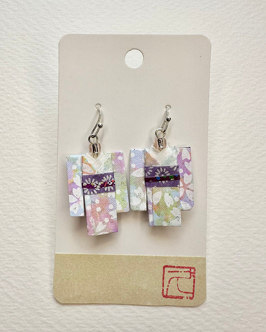 Origami Jewelry/ Origami Earrings/ Kimono accessory/ Kimono Jewelry/Origami Yukata Jewelry/ Yukata