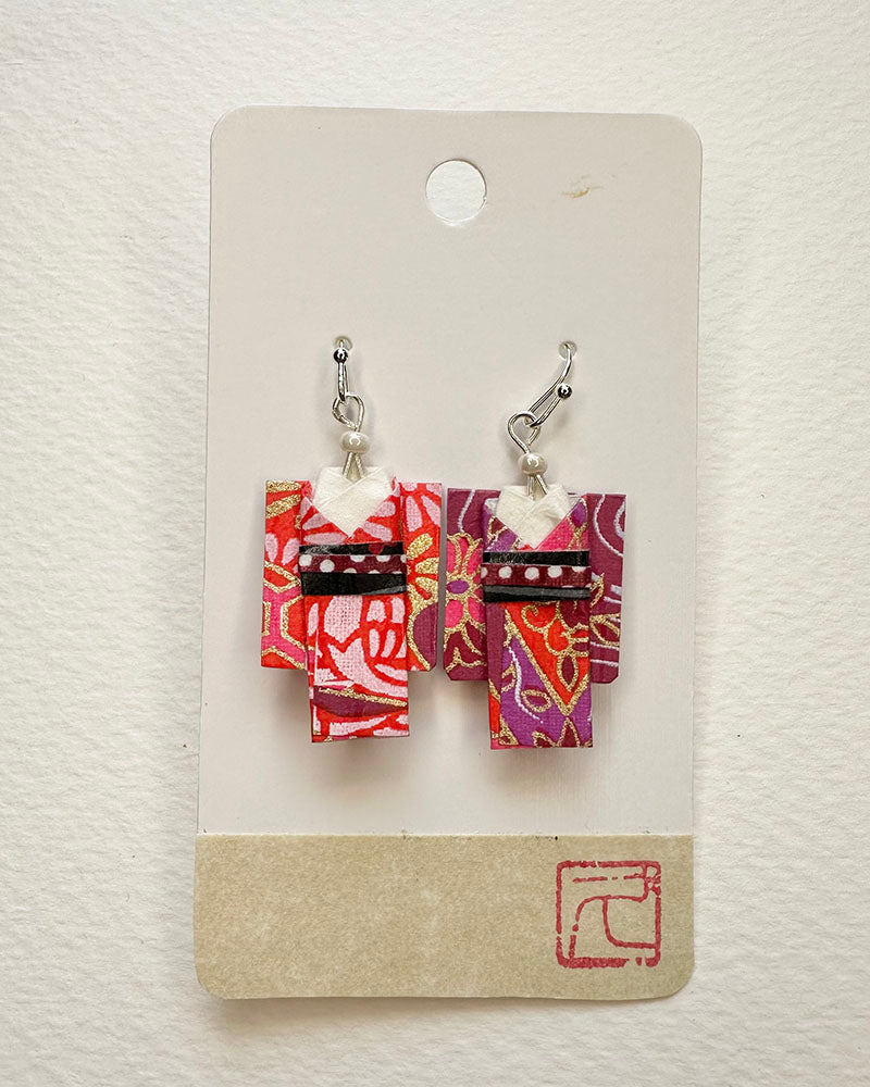 Origami Jewelry/ Origami Earrings/ Kimono accessory/ Kimono Jewelry/Origami Yukata Jewelry/ Yukata