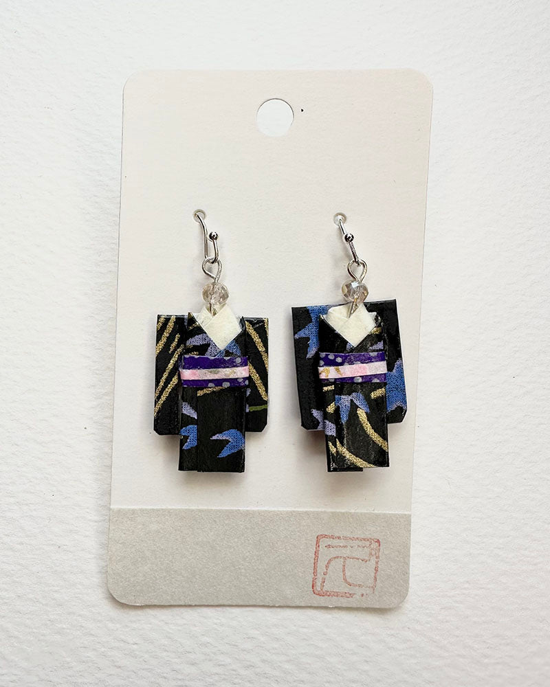 Origami Jewelry/ Origami Earrings/ Kimono accessory/ Kimono Jewelry/Origami Yukata Jewelry/ Yukata