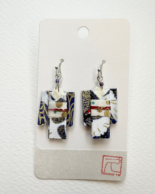 Origami Jewelry/ Origami Earrings/ Kimono accessory/ Kimono Jewelry/Origami Yukata Jewelry/ Yukata