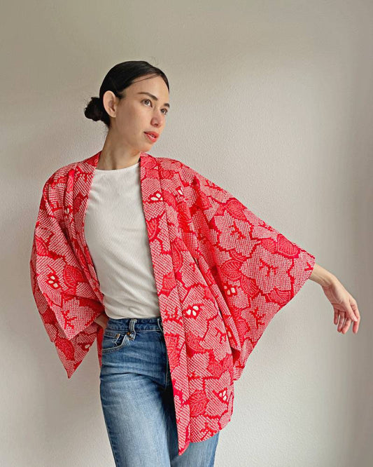 Blazing Camellia Haori Kimono Jacket