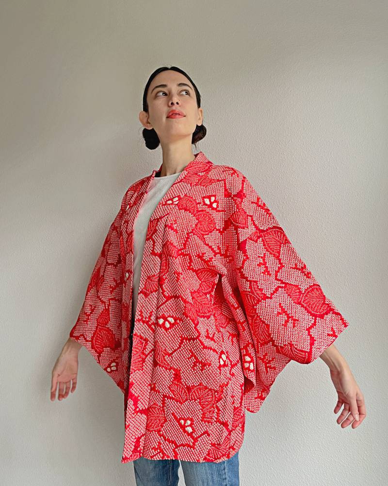 Blazing Camellia Haori Kimono Jacket