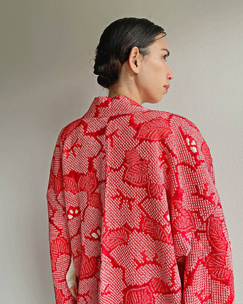 Blazing Camellia Haori Kimono Jacket