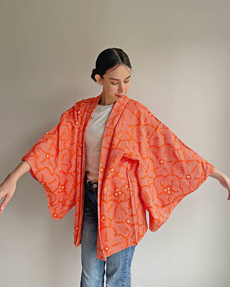 Poppin Plum Haori Kimono Jacket