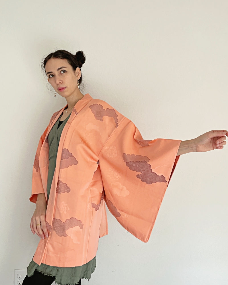 Coral Cloud Haori Kimono Jacket