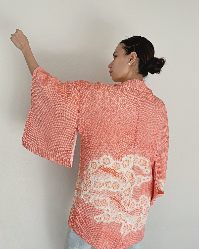 Simple Plum Flower Haori Kimono Jacket