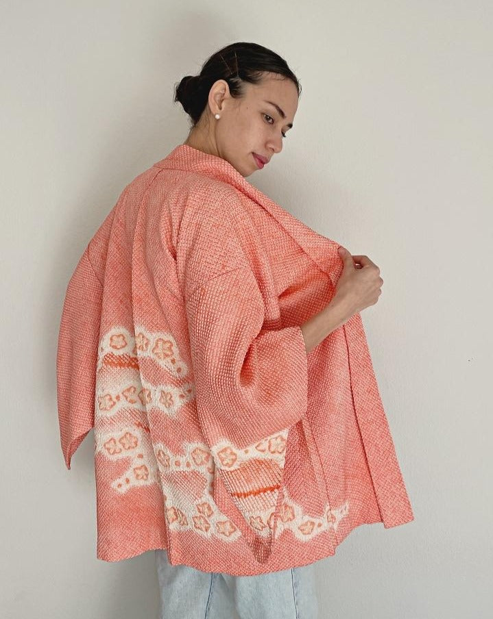 Simple Plum Flower Haori Kimono Jacket