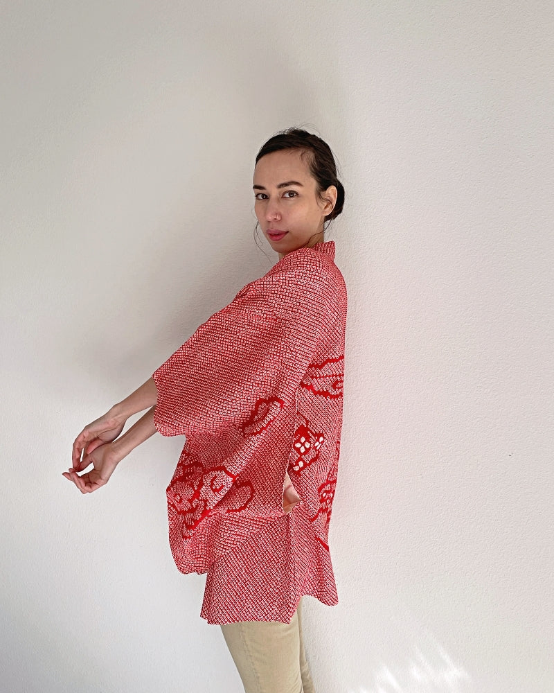 Flowers in the cloud in the cloud Haori Kimono Jacket