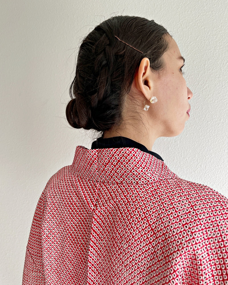 Minimalist Shibori Haori Kimono Jacket