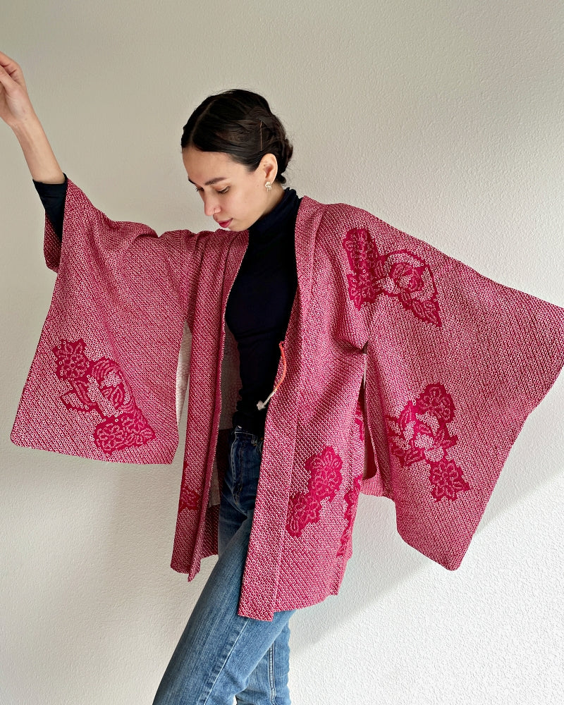 Lovely Shibori Haori Kimono Jacket