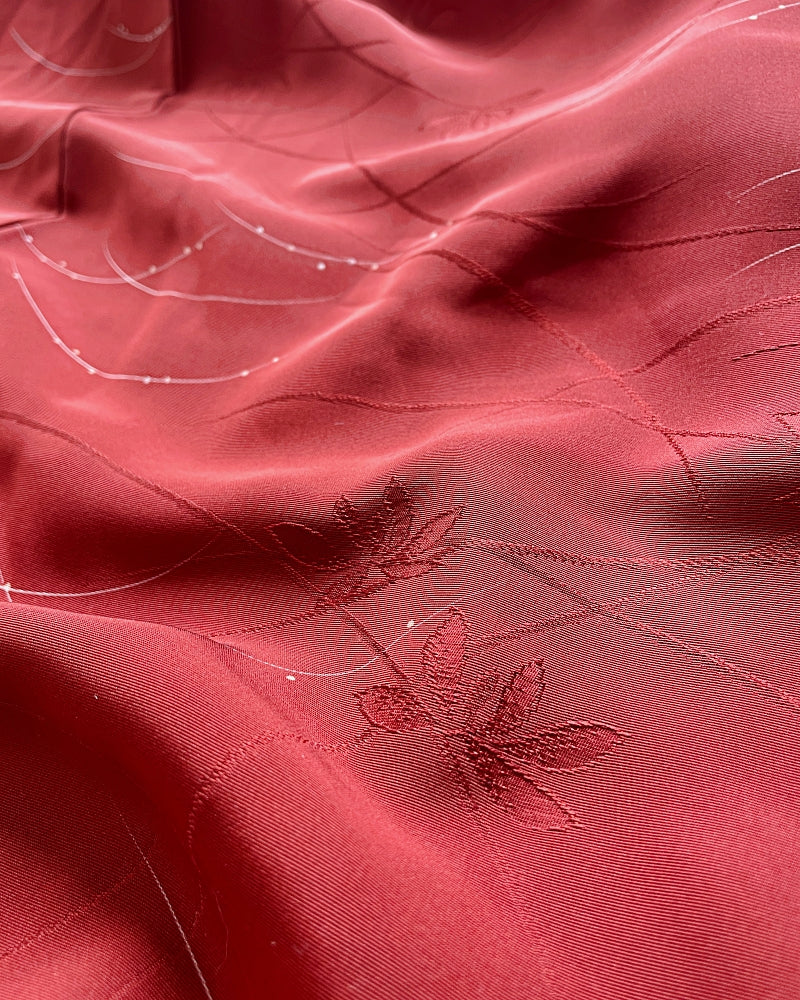 Walnut Red Haori Kimono Jacket