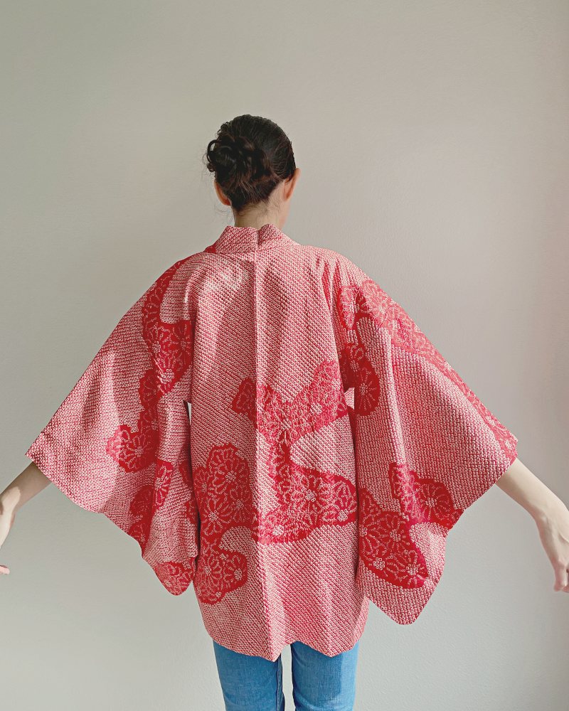 Sunday Vibes Shibori Haori Kimono Jacket