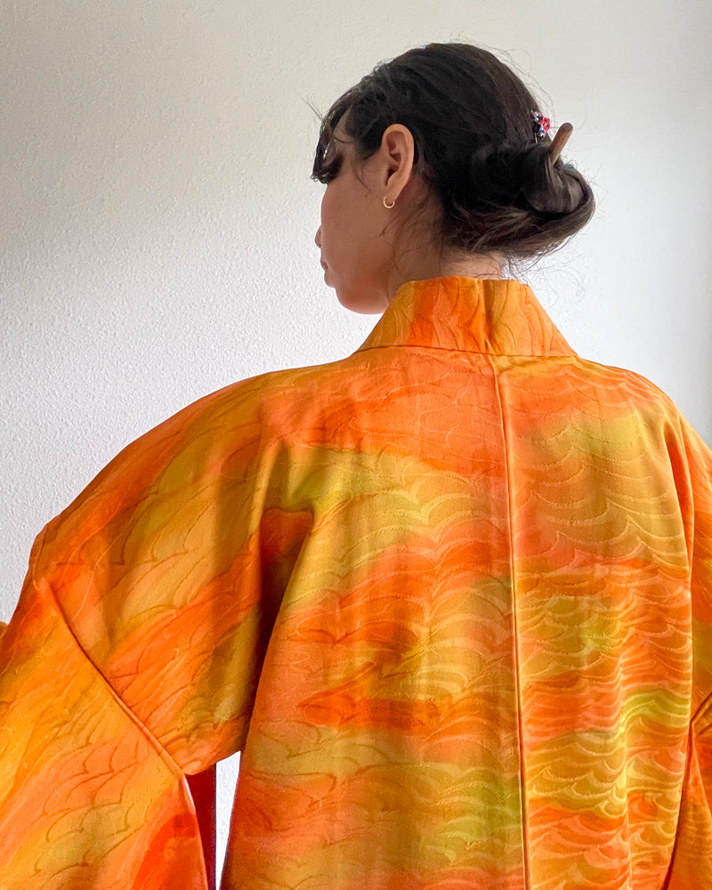 Wave Weaving Haori Kimono Jacket