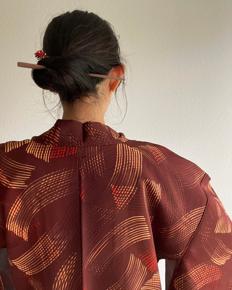 Wind Pattern Haori Kimono Jacket