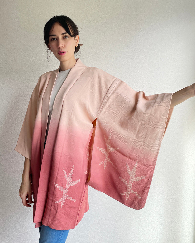 Gradation Shibori Haori Kimono Jacket