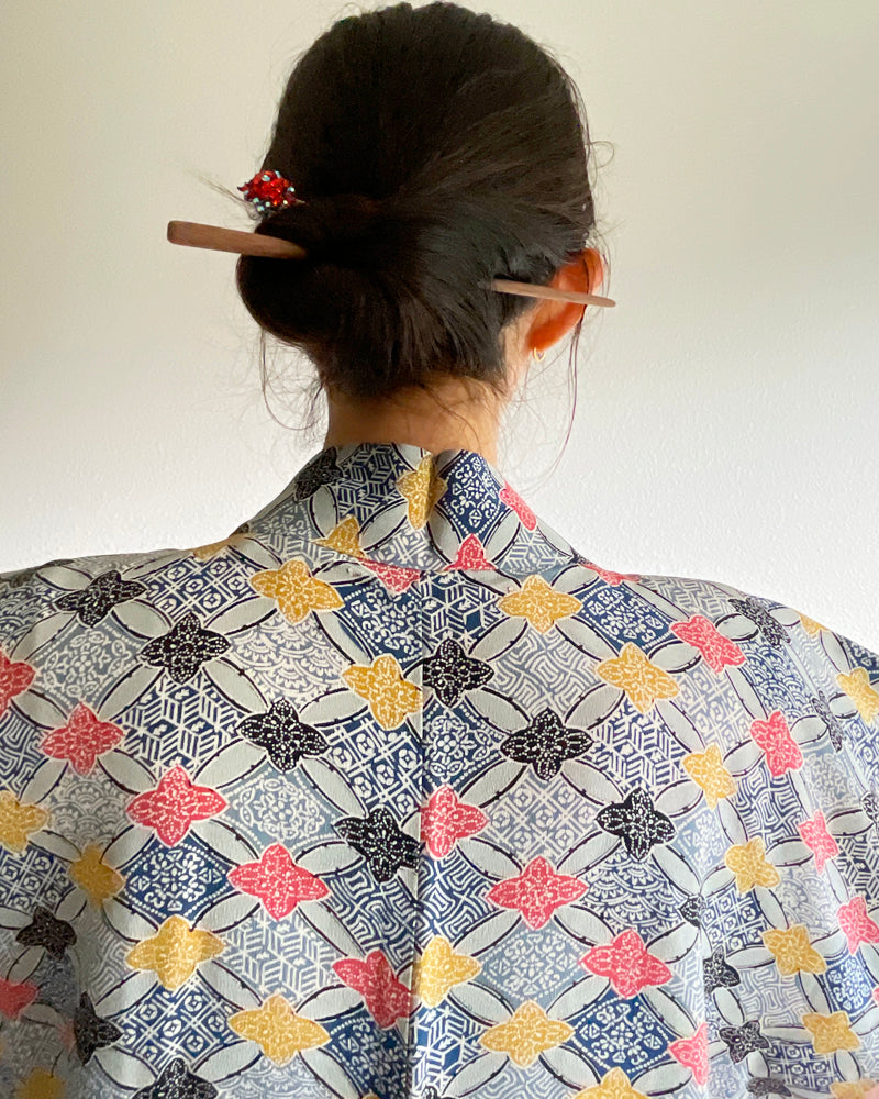 Flower Textile Haori Kimono Jacket
