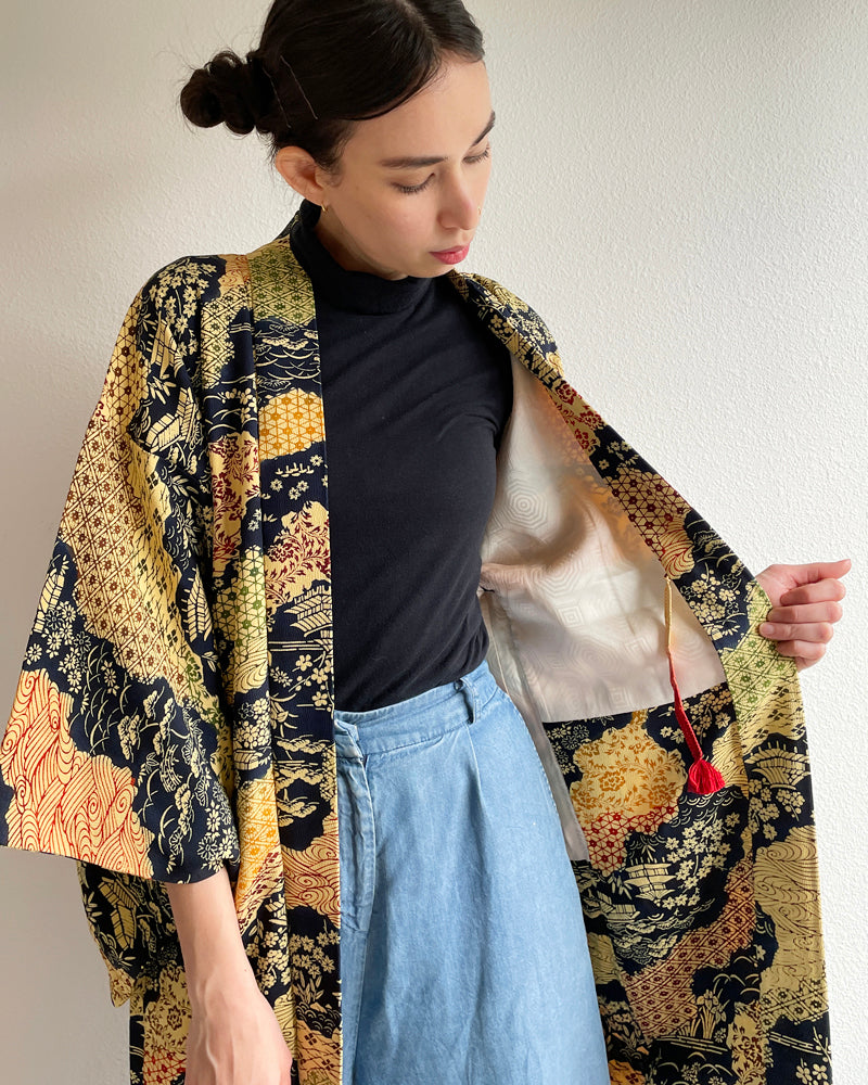 Pine, Bamboo, and Plum Haori Kimono Jacket
