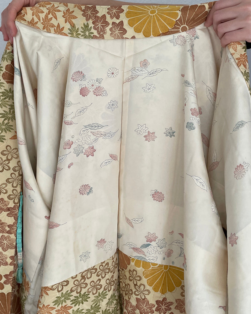 Chrysanthemum, Maple Leaf, Plum Blossom Haori Kimono Jacket