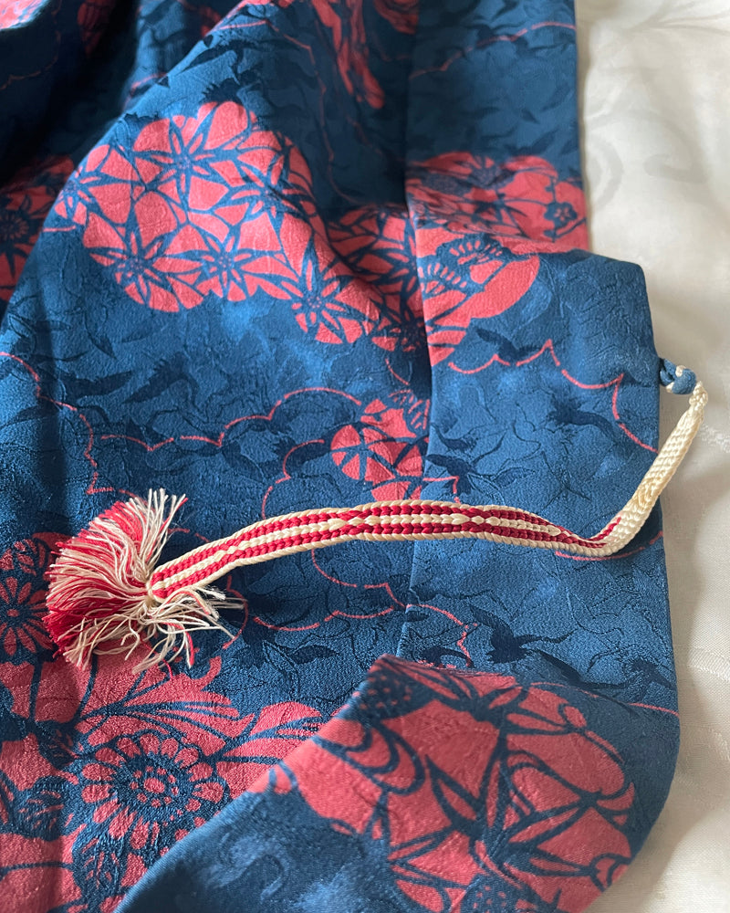 Fan Hankles, Chrysanthemum, Village Haori Kimono Jacket