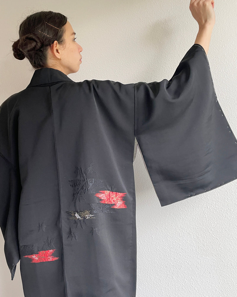 Wabi Sabi Black Haori Kimono Jacket