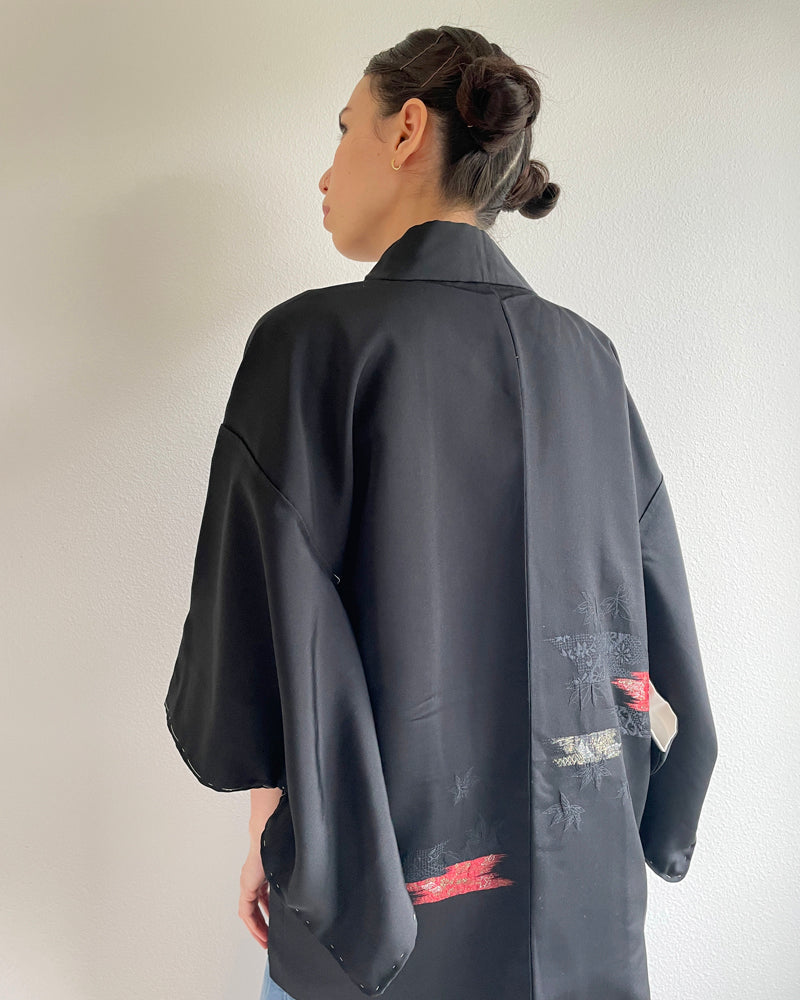 Wabi Sabi Black Haori Kimono Jacket