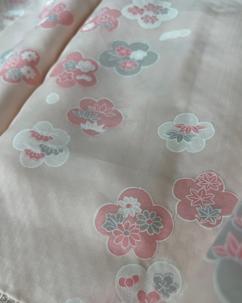 Sakura and Pine Shibori Haori Kimono Jacket