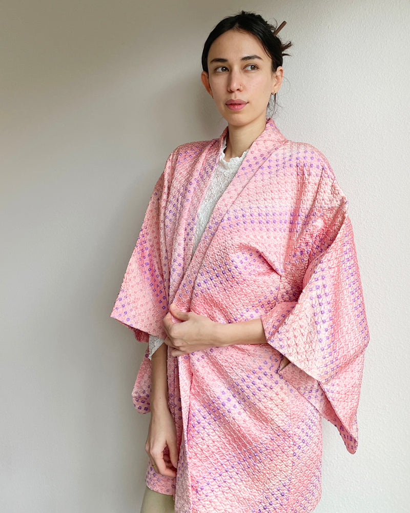 Gradation Shibori Haori Kimono Jacket