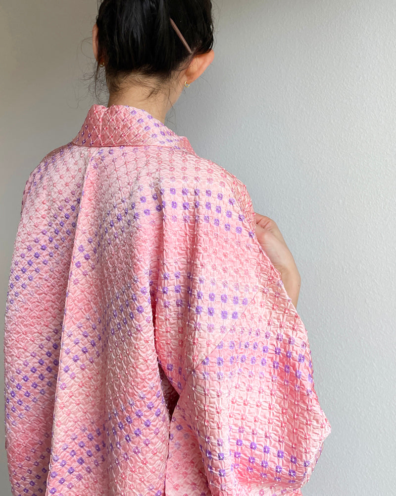 Gradation Shibori Haori Kimono Jacket