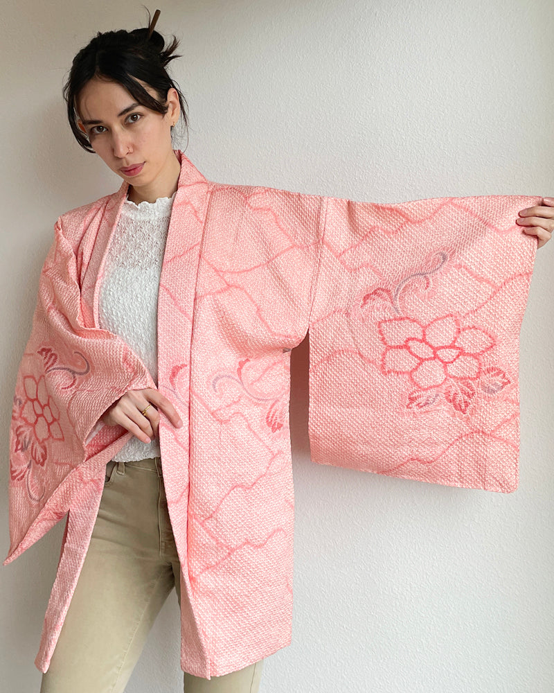 Sakura Girls Shibori Haori Kimono Jacket