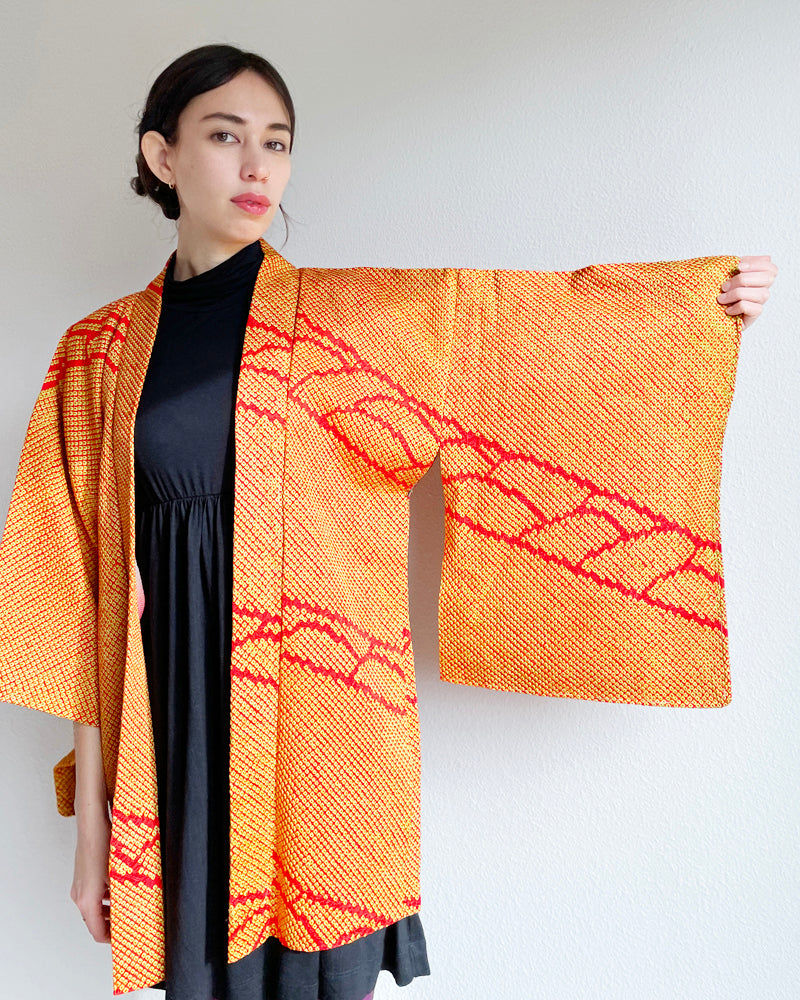 Gion Shibori Haori Kimono Jacket
